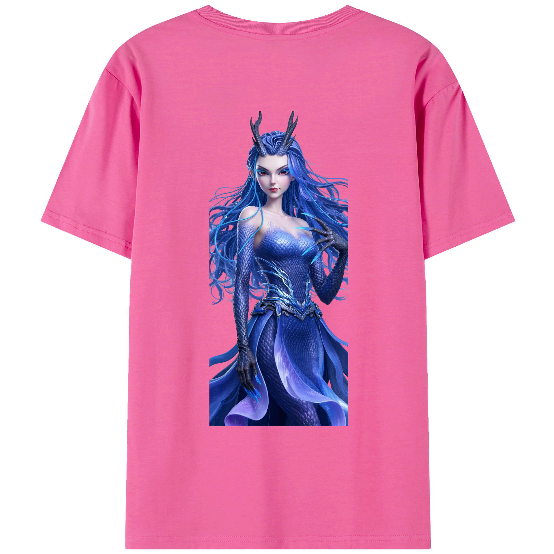 （画像用） Ne Zha 2 ナタ 魔童の大暴れ レディース半袖Tシャツ(バックプリント)